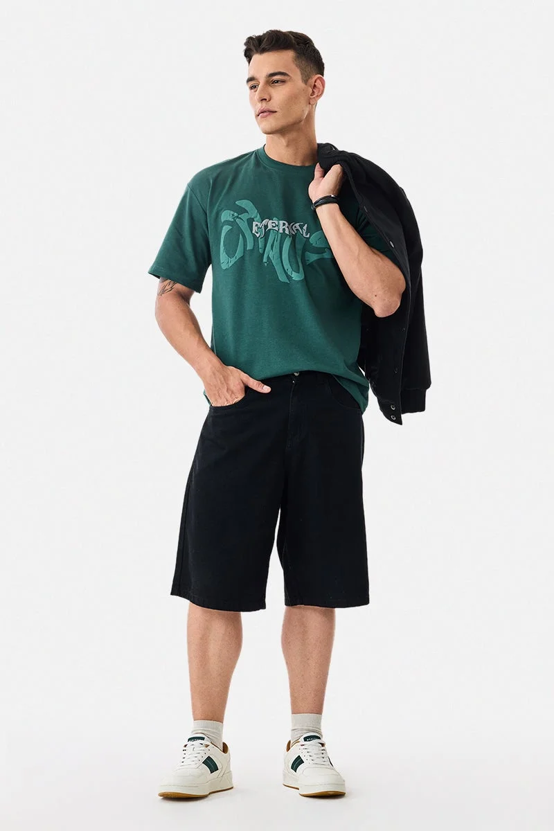 سنيتش تي شيرت فضفاض قطن % كايوس